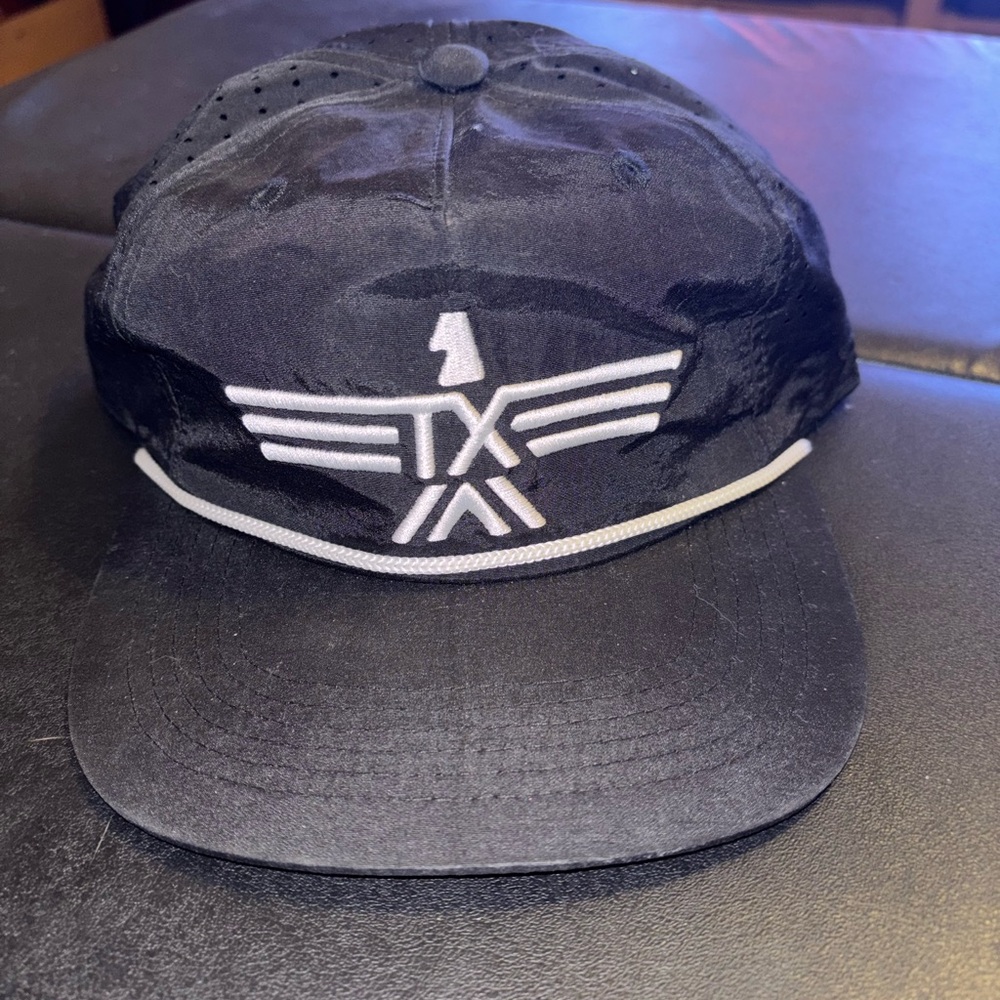 River Road Black Cap with White TX Logo